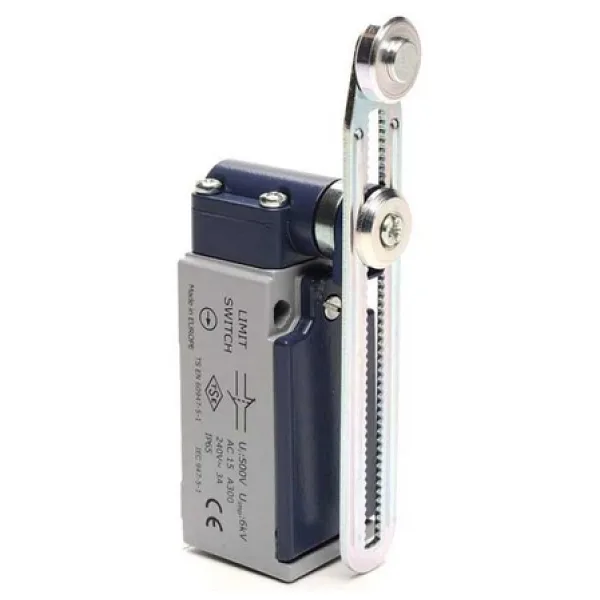 Emas L51K13MEM123 L51 Metal Gövde 18 mm Metal Ayarlanabilir Kollu Makara Ani Hareketli 1NO+1NC Sınır Şalter