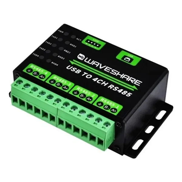 Endüstriyel USB'den 4 Kanal RS485'e Dönüştürücü