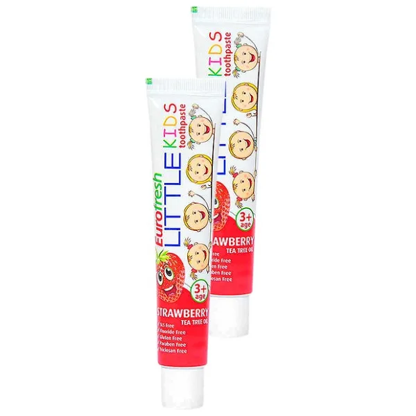 Eurofresh Çocuk Diş Macunu Çilekli +3 Yaş 100 G ( 50 G x 2 )