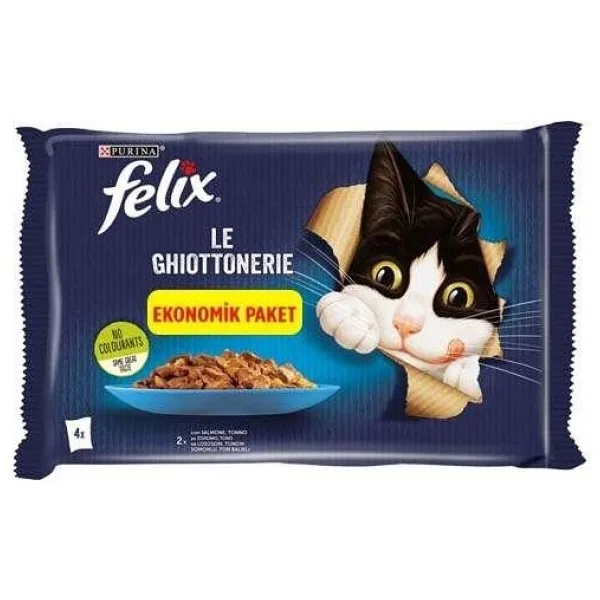 Felix Somon Kedi Yaş Mama Eko Paket 85 gr 24'lü