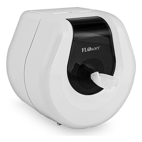 Flosoft Cimri Tuvalet Kağıdı Dispenseri Beyaz F069