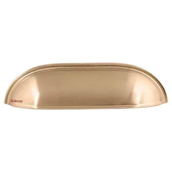 Gürçay Lüks Çanak Kulp Mat Altın 96mm (2 Adet)