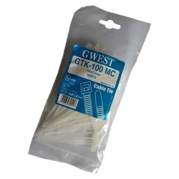 Gwest GTK-100MC 100x2.5mm Etiketli Kablo Bağı 100 Adet
