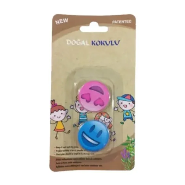 Headlice Stopper Doğal Kokulu Bit Rozeti 2 Li Mavi Ve Pembe