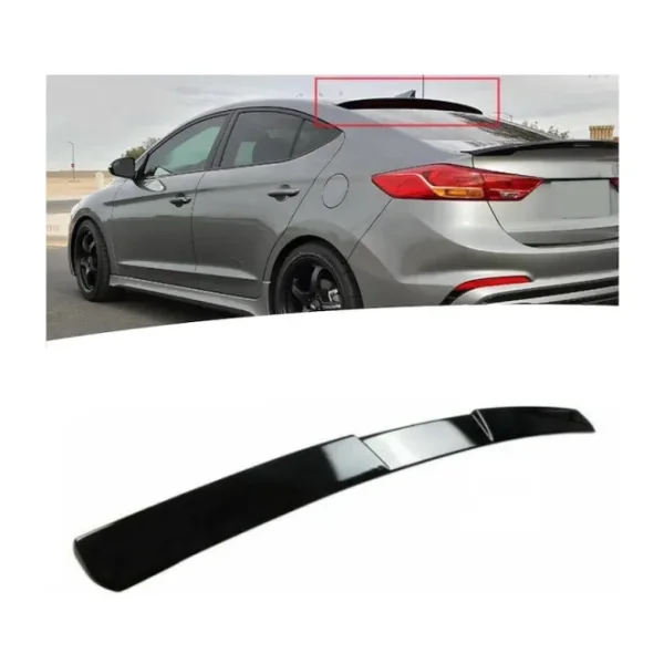 Hyundai Elantra Cam Üstü Piano Black Spoiler 2016-2019