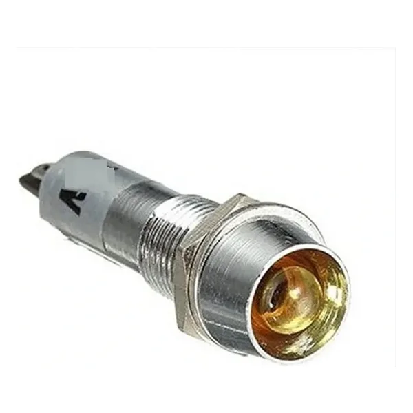 IC-225 8mm Sinyal Lambası Metal 12V Sarı