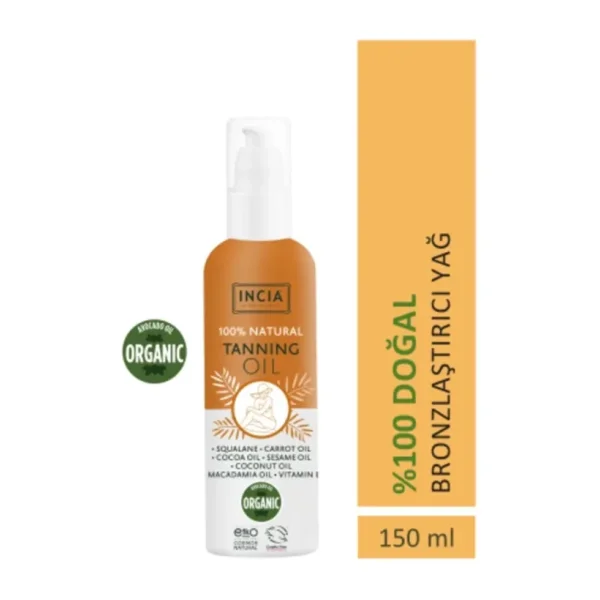 Incia Doğal 150 ml Bronzlaştırıcı Yağ