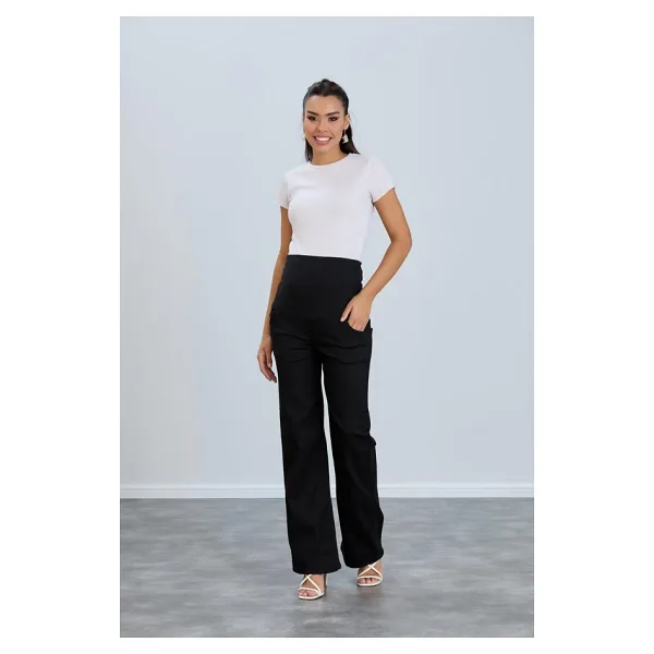 Işşıl 8798-hamile Lycra Bol Paça Kot Pantolon