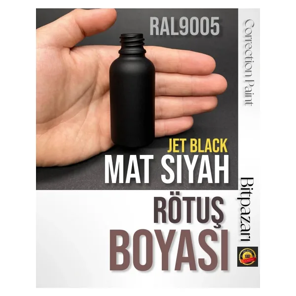 izmir bit pazarı Mat Siyah - Beyaz Eşya Rötuş Boyası 25ml - Ral9005