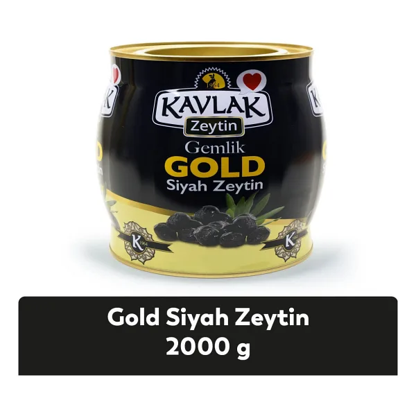 Kavlak Gold 2 kg Gemlik Siyah Zeytin