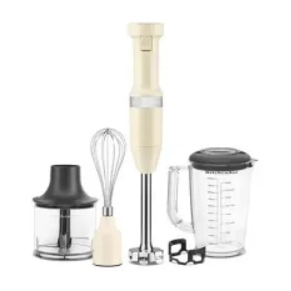 Kitchenaid 180 W Aksesuarlı El Tipi Blender Seti 1 lt Kapasite ile Fonksiyonel Kullanım - Krem