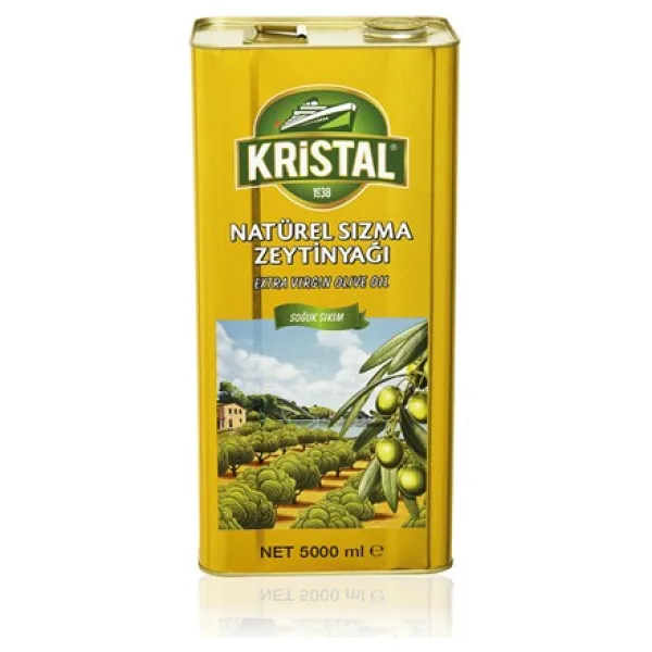 Kristal Yumuşak Doğal Natürel Sızma Zeytinyağı 5 lt