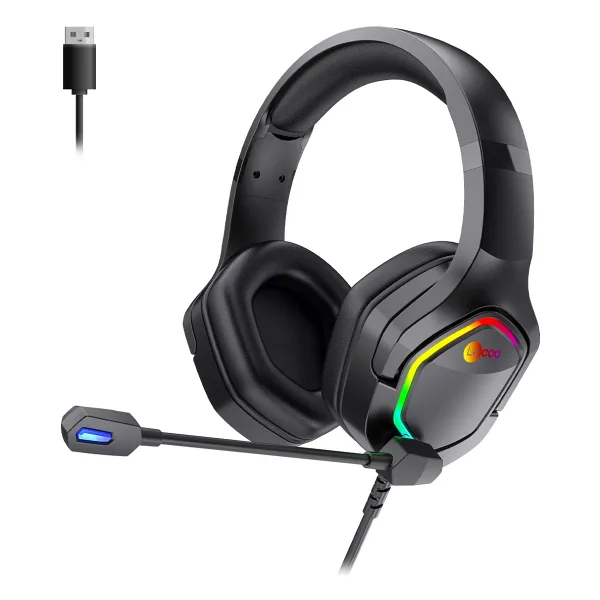 Lenovo Lecoo HT403 RGB USB Kablolu Kulak Üstü Oyuncu Kulaklığı