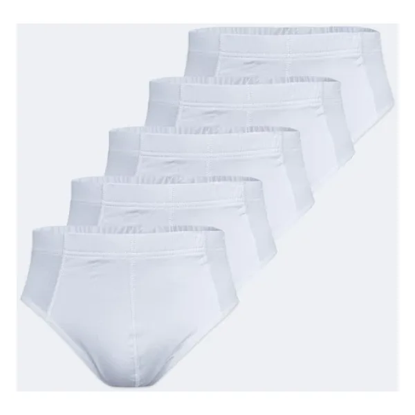 Malabadi Erkek Beyaz 5 Li Modal Slip Külot 5M053