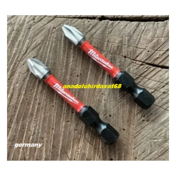 MİLWAUKEE PH2 YILDIZ BİTS UÇ PZ2 COBALT ÇELİK VİDA SIKMA UCU 2PCS