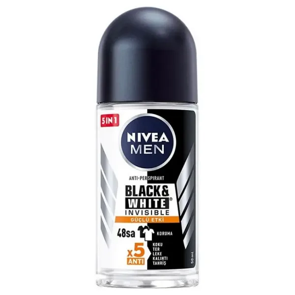 Nivea Men Invisible Black & White Original 50 ml Erkek Roll-On Deodorant