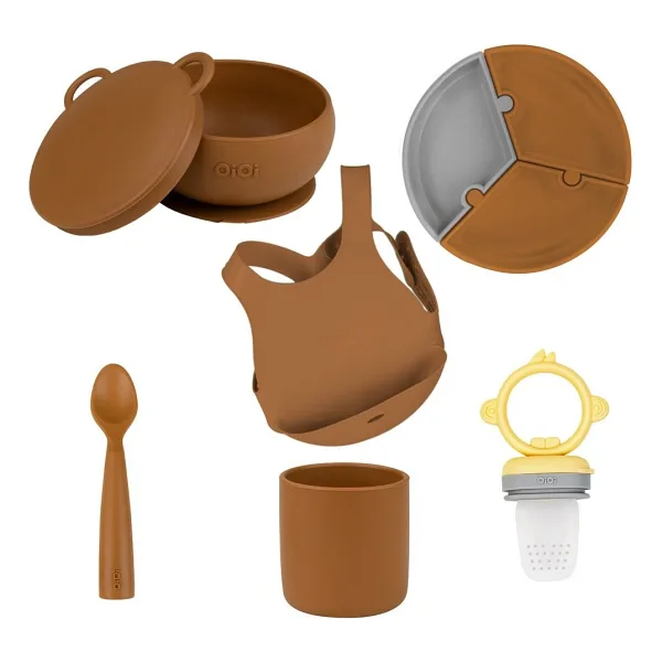 Oioi Puzzle Set 6 Parça - Odunsu Kahverengi