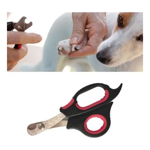 OLLEVRA Büyük Irk Köpek Kedi Çelik Uçlu Evcil Hayvan Tırnak Makası Pati Bakım Aleti Ergonomik Kaymaz