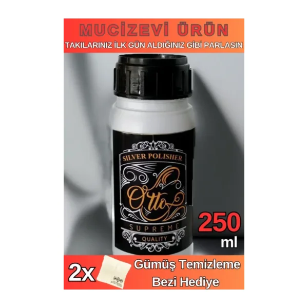OSMANLI GÜMÜŞ 250ml Otto Gümüş - Altın Ve Kaplamalı Takı Parlatma Temizleme Suyu