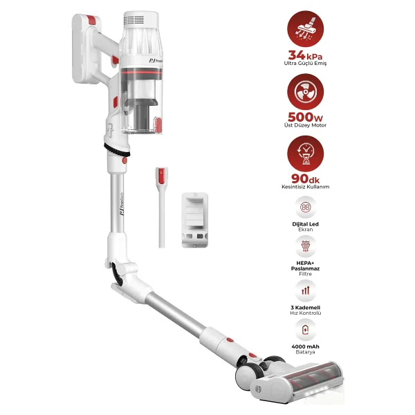 Pirantech ES-330 Pro Şarjlı Dikey Süpürge