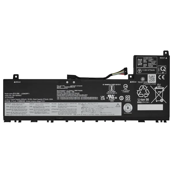 RETRO Lenovo IdeaPad 5 Pro-14ACN6, L20M3PF1 Notebook Bataryası