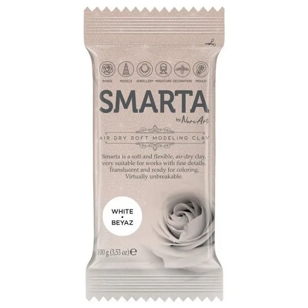 Smarta 100 gr Beyaz Modelleme Hamuru