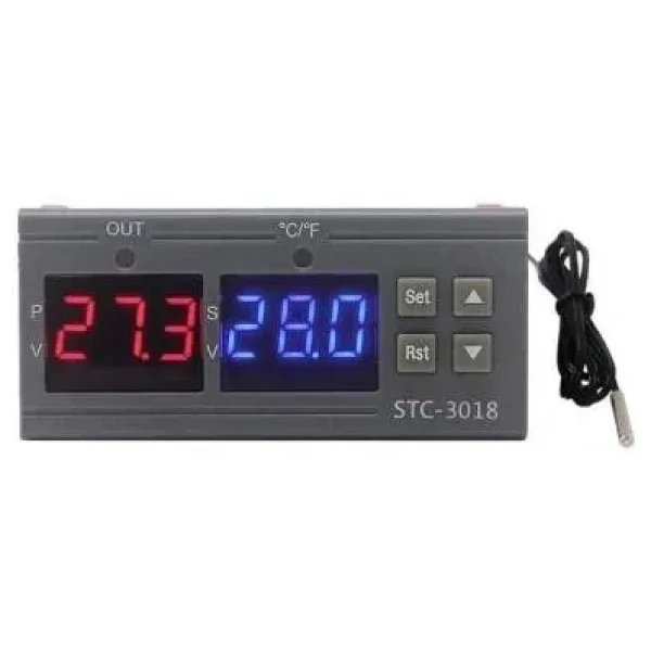 STC-3018 220V Dijital Sıcaklık Kontrol Cihazı - Kuluçka Uyumlu