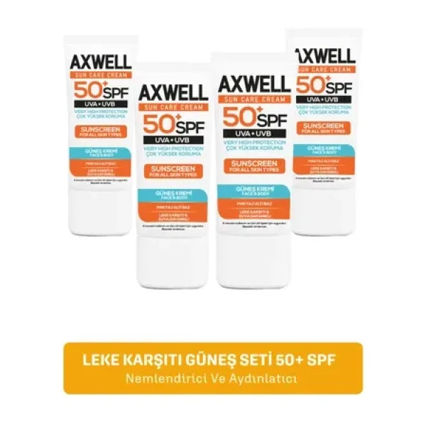 Sun Care Cream Güneş Kremi Yüksek Koruma 30 SPF 50ml 4 Lü Fırsat Seti