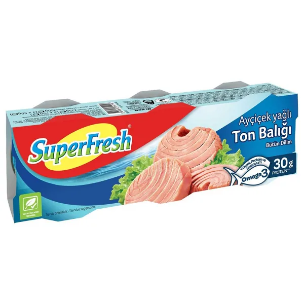 SuperFresh Ayçiçek Yağlı Ton Balığı 3x75 gr