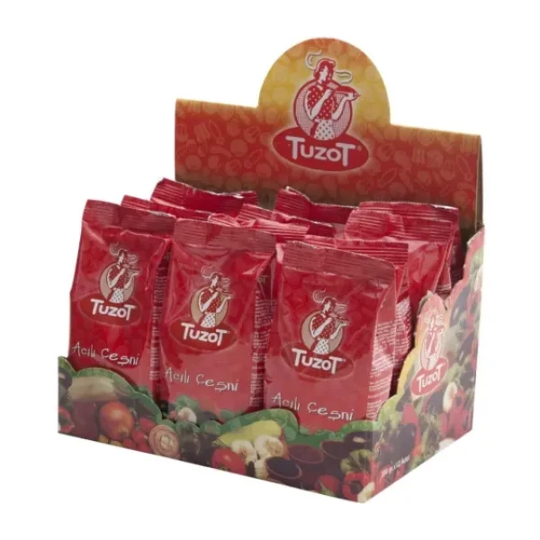 TUZOT Acılı Çeşni 200gr 12'li Paket
