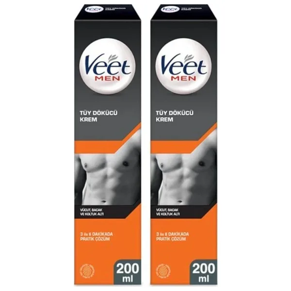 Veet Men Tüy Dökücü Krem Normal 200 ml 2 Adet