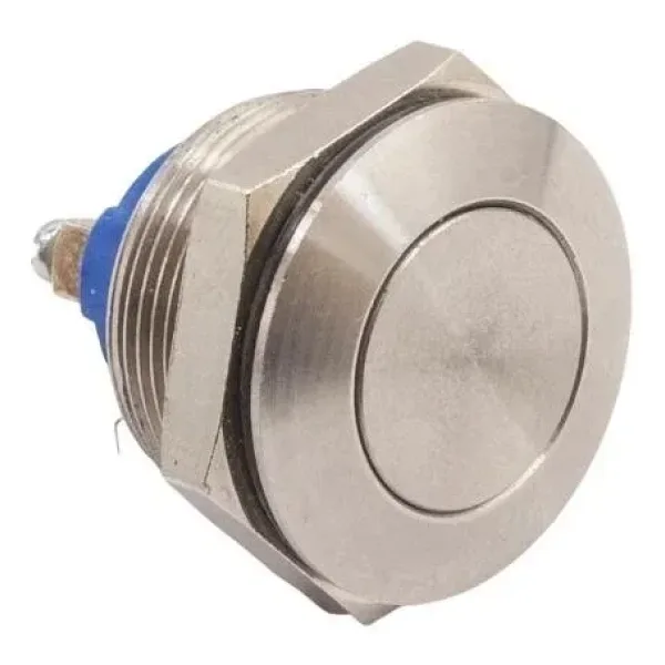 22mm Düz Yaylı Metal Buton