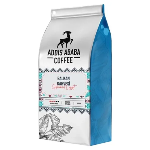 Addis Ababa Coffee Yöresel Balkan Kavrulmuş Çekirdek Kahve 1 kg