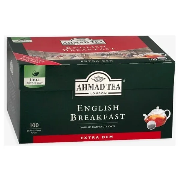 Ahmad Tea English Breakfast 100'lü Demlik Poşet Çay