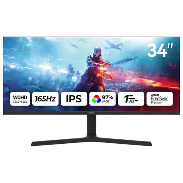Aıwa 34" Mp3424-Y Curved 165Hz Mm 4K Monitör 1Ms
