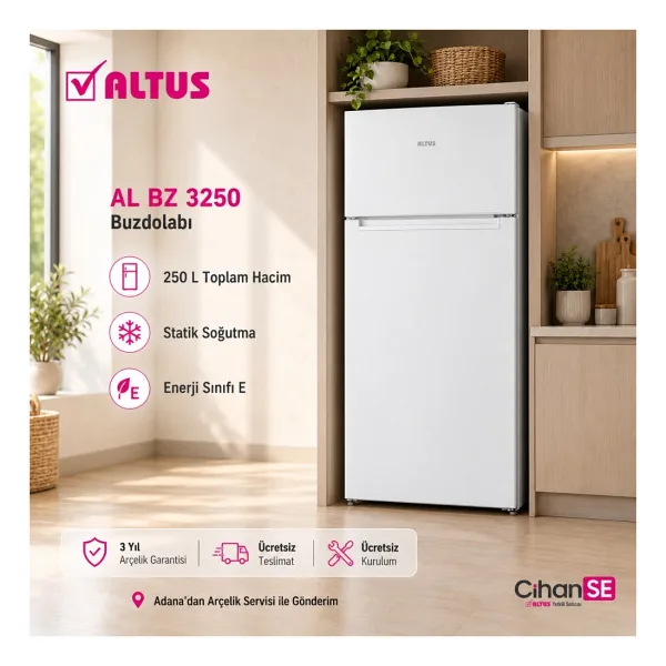 Altus AL BZ 3250 Çift Kapılı Buzdolabı