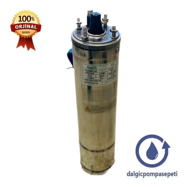 Amega 4" Eco T 100 - 380 V Dalgıç Pompa Motoru - 1 Hp