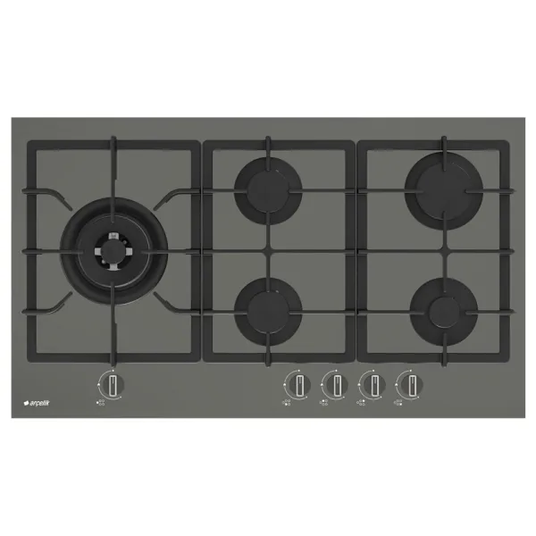 Arçelik OCD D 902 DWG Gri Cam Ankastre Ocak