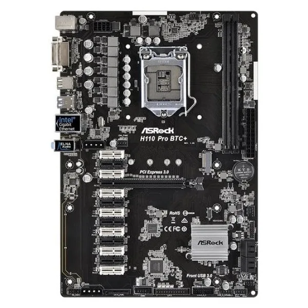 Asrock H110 Pro BTC+ Intel LGA1151 DDR4 ATX Anakart