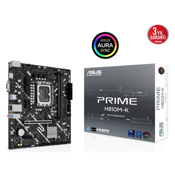Asus Prime H810M-K Intel LGA1851 DDR5 Micro ATX Anakart