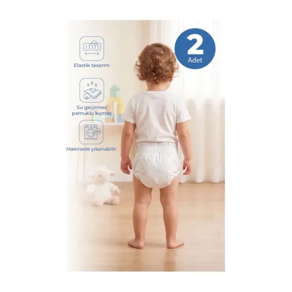 Babyjem Alıştırma Külodu 2li Set 3 Yaş Beyaz