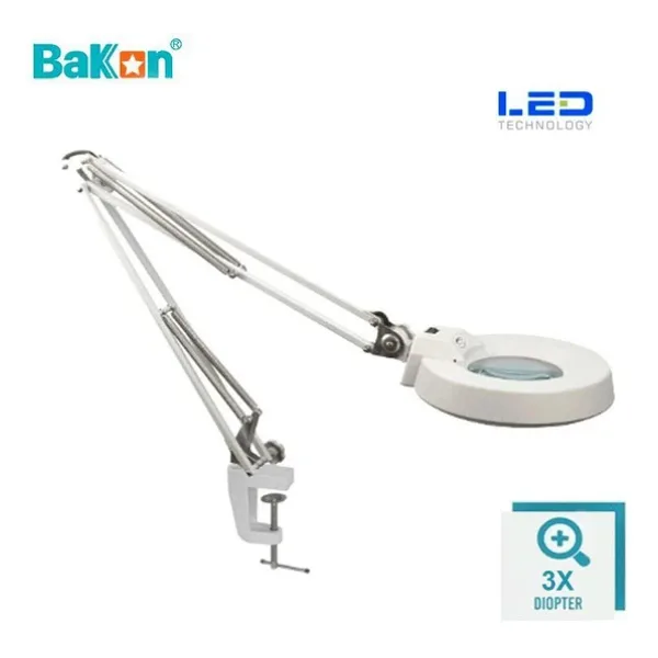BAKON Bk500c-3x 15w Led Akrobat Büyüteç 127 Mm 3 Diopter Mercek ( Loop )