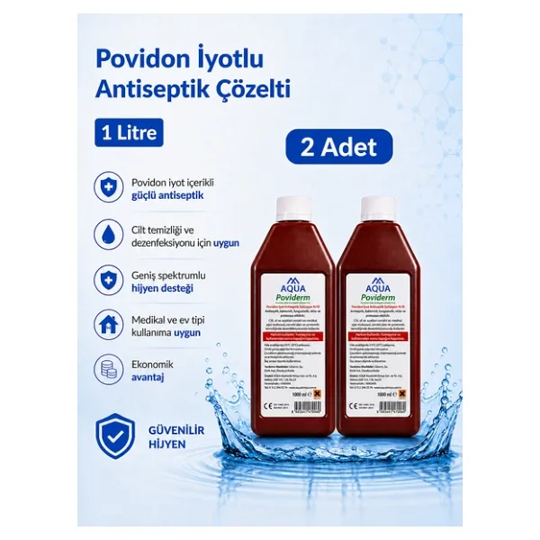 Batiqon Povidon İyot Çözelti 1000 ML, Tentürdiyot Batikon 2 ADET