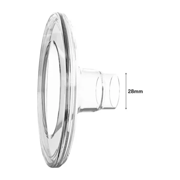 Bebebao 28 mm Silikon Göğüs Kalkanı Flanş (P1 modeli ile uyumlu) - Şeffaf