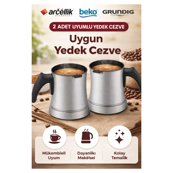 Beko 2113 M Türk Kahve Makinesi Cezvesi ( 2adet )