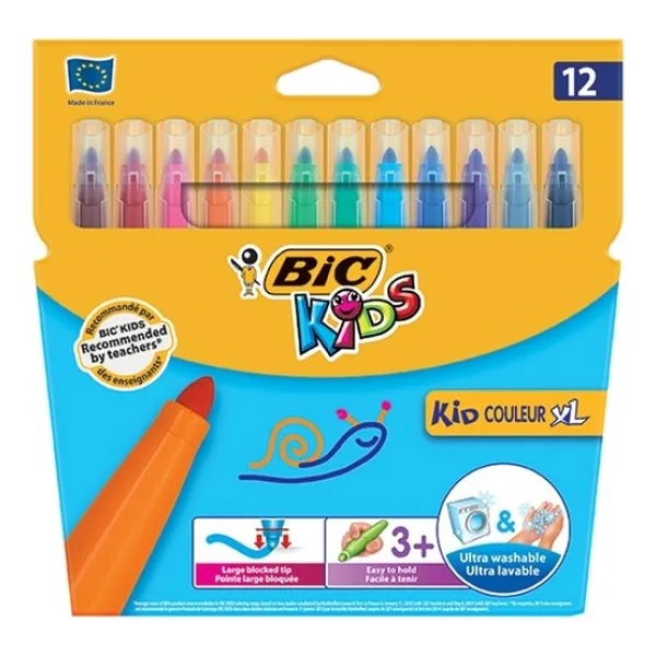 Bic Kid Couleur XL 12'li Keçeli Kalem Seti