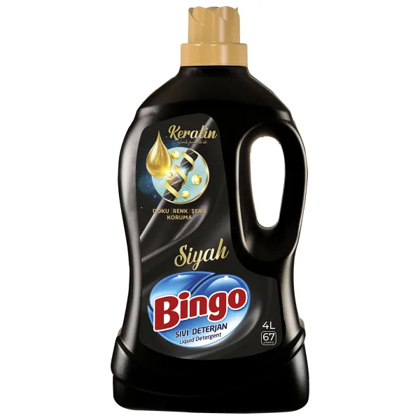 Bingo Siyah Sıvı Deterjan 67 Yıkama 4 lt