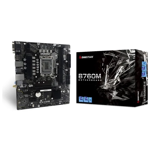 Biostar B760MX2-E D4 Intel LGA1700 DDR4 Micro ATX Anakart