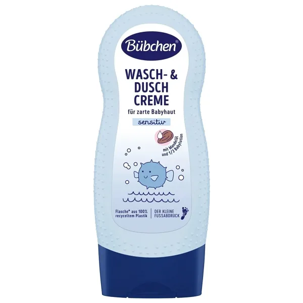 Bübchen Doğumdan Itibaren Yıkama Ve Duş Kremi Badem Yağı Ve 1/3 Bebek Losyonu Içerir 230ml