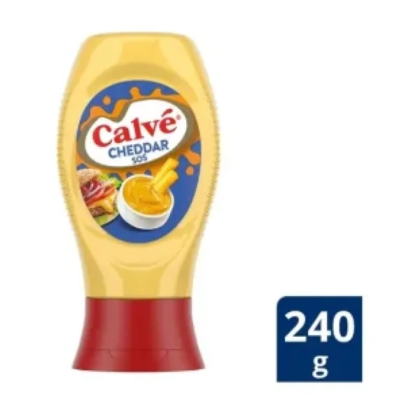 Calve Cheddar Sos 240 gr